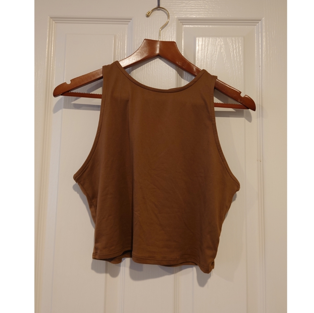 Live In The Moment brown top